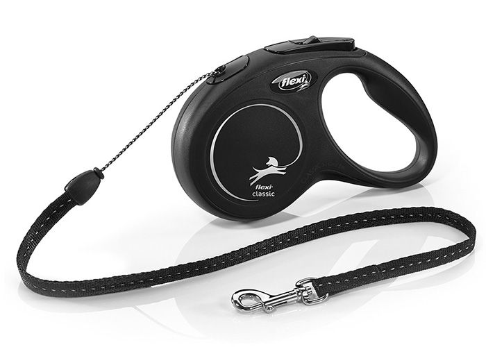 Flexi New Classic Cord Dog Lead Black 12kg Small 5m 16ft Flexi Leads