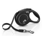 Flexi New Classic Tape Dog Lead, Black 12kg - Extra Small, 3m (10ft)
