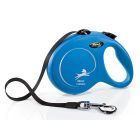 Flexi New Classic Tape Dog Lead, Blue 50kg - Large, 5m (16ft)