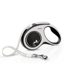Flexi New Comfort Tape Small, Black 5m (up to 15kg)