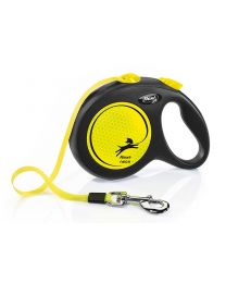 Flexi New Neon Tape Large, Yellow 5m (up to 50kg)