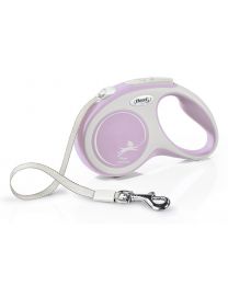 Flexi New Comfort Tape Small, Rose 5m (up to 15kg)